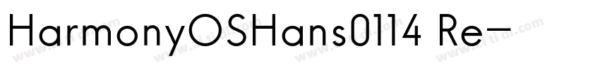 HarmonyOSHans0114 Re字体转换